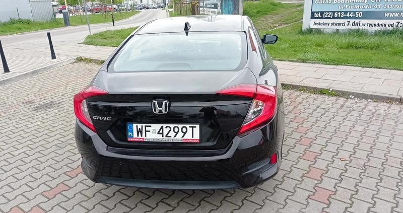 Honda Civic cena 93000 przebieg: 56762, rok produkcji 2019 z Warszawa małe 37